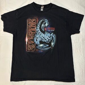Scorpions Planet Hollywood Gildan Black Cotton T-Shirt L